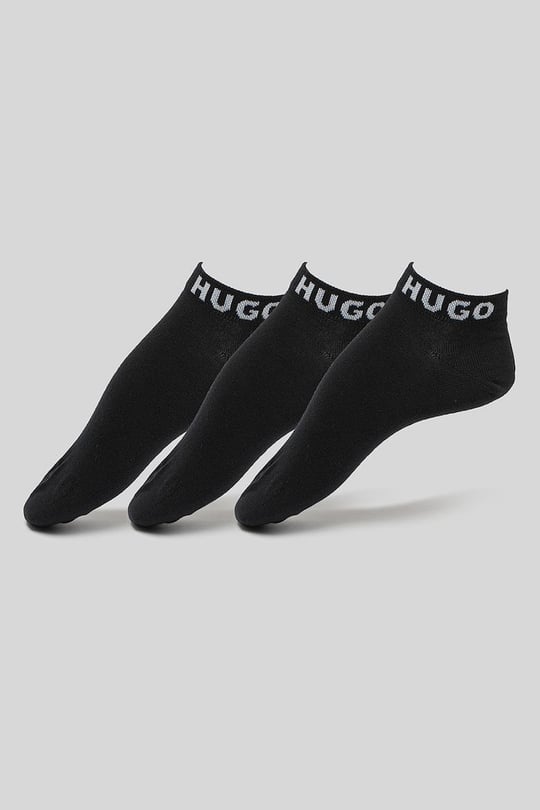HUGO HUGO Erkek Düz Renk Logolu Siyah Çorap 50516405-001