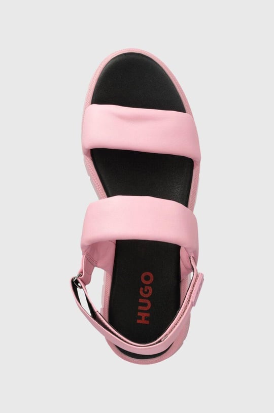 HUGO HUGO Kadın Logolu Düz Tabanlı Rahat Günlük Kullanım Pembe Sandalet 50517374-664