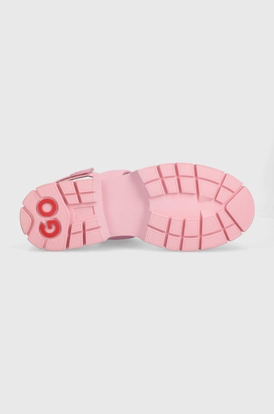 HUGO HUGO Kadın Logolu Düz Tabanlı Rahat Günlük Kullanım Pembe Sandalet 50517374-664