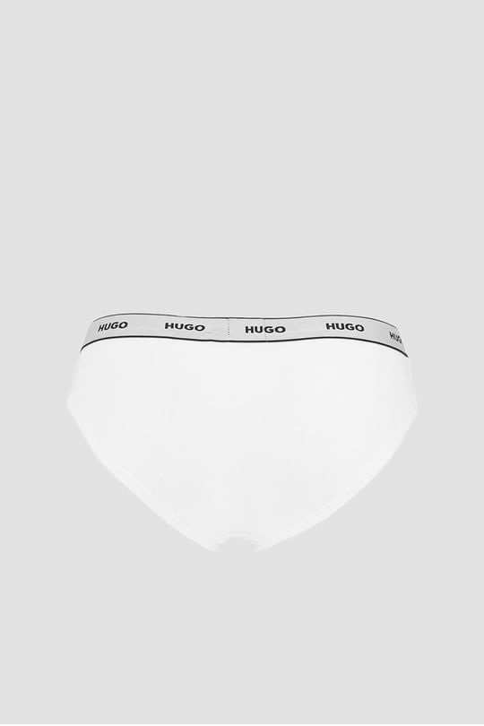 HUGO HUGO Kadın Marka Logo Detaylı Beli Lastikli Beyaz Külot 50469657-100