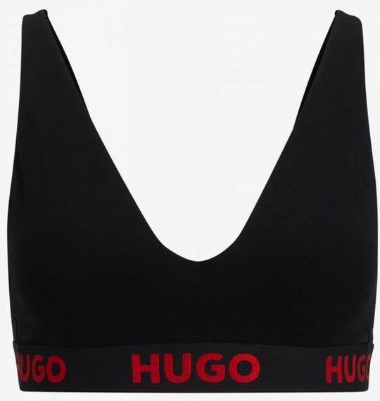 HUGO HUGO Kadın Marka Logolu Ayarlanabilir Omuz Askılı Siyah Sütyen 50495867-001