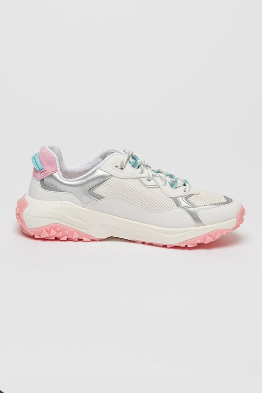 HUGO HUGO Kadın Marka Logolu Bağcıklı Kaydırmaz Tabanlı Günlük Gri Sneaker 50516936-102