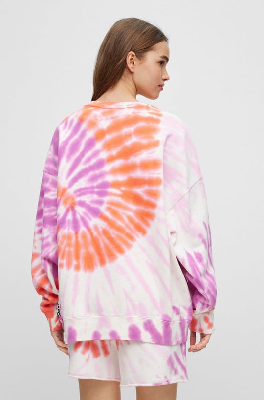 HUGO HUGO Kadın Marka Logolu Uzun Kollu Rahat Çok Renkli Sweatshirt 50490148-997