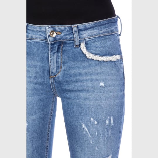 Liu Jo Lıu Jo Kadın Denim Slim Fit Yüksek Bel Günlük Kullanım Mavi Jeans UF0001D4504-134