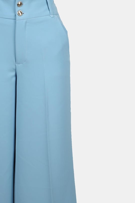 Liu Jo Lıu Jo Kadın Örme Kumaş  Normal Bel Kısa Paça Düz Model Mavi Pantolon WF3119T7896-64021