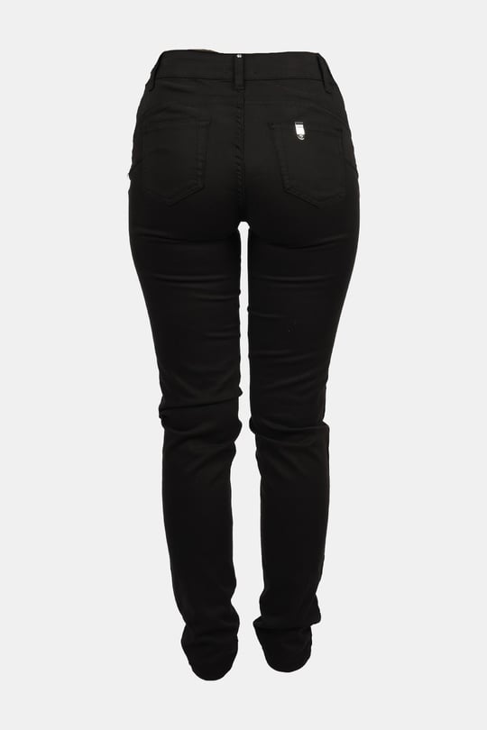 Liu Jo Lıu Jo Kadın Örme Kumaş  Normal Bel Kısa Paça Düz Model Siyah Pantolon WF3166T3045-22222