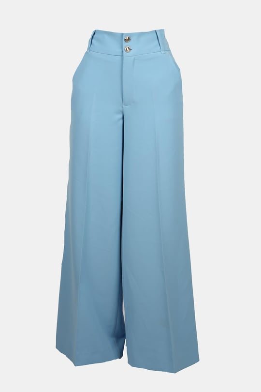 Liu Jo Lıu Jo Kadın Örme Kumaş  Normal Bel Kısa Paça Düz Model Mavi Pantolon WF3119T7896-64021
