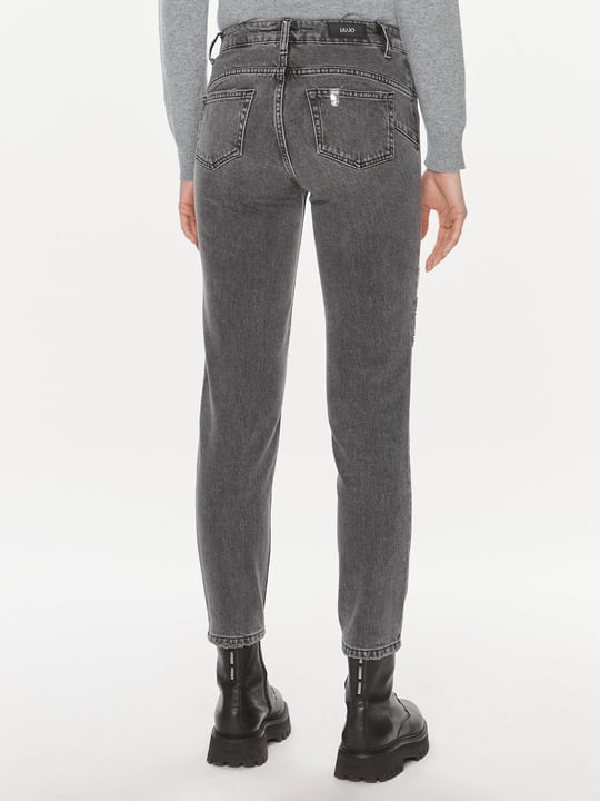 Liu Jo Lıu Jo Kadın Yüksek Bel Süper Skinny Rahat Gri Jeans UF3035D4860-88263
