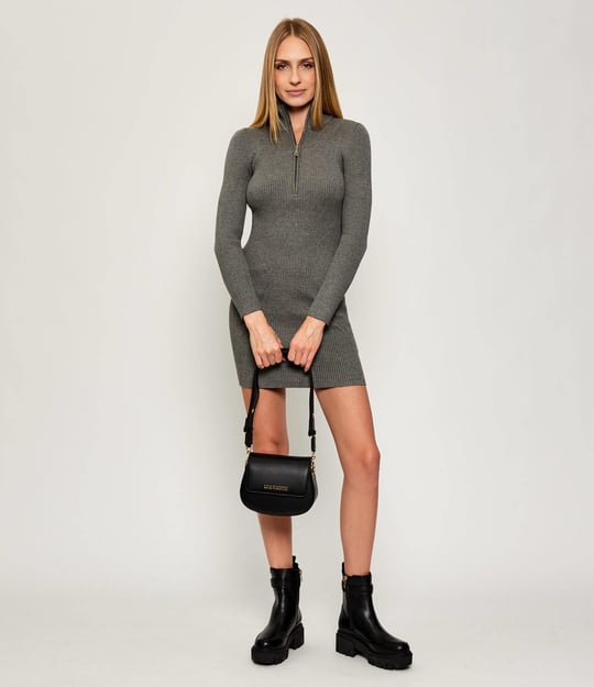 Love Moschino Love Moschino Kadın Deri Ayarlanabilir Askı Metal Logo Siyah Omuz Çantası JC4374PP0NKF0-000