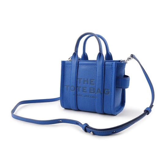 Marc Jacobs Marc Jacobs Kadın Fermuar Kapamalı Logo Detaylı Deri Mini Mavi2 Omuz Çantası H053L01RE22-486