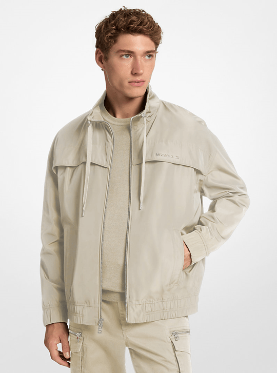Michael Kors Michael Kors Erkek Fermuar Kapama Uzun Kol Regular Fit Bej Ceket CF52097BB0-STONE