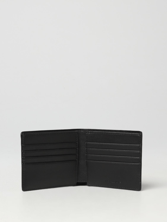 Michael Kors Michael Kors Erkek Nakit Para Bölmeli Monogram Logo Desenli Kanvas Kumaş Siyah Cüzdan 39F9LGYF5P-BLACK