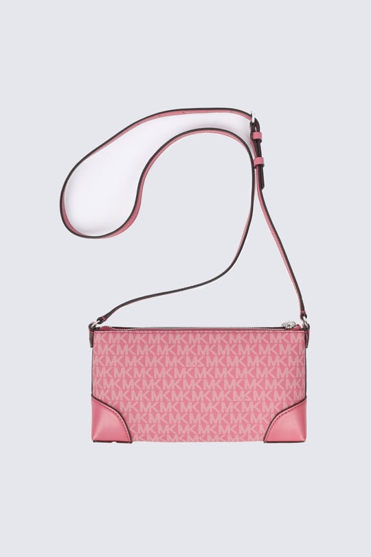 Michael Kors Michael Kors Kadın MK Deri Ayarlanabilir Askı İç Bölmeli Pembe Omuz Çantası 32R6S1WC1B-ROSEWOOD