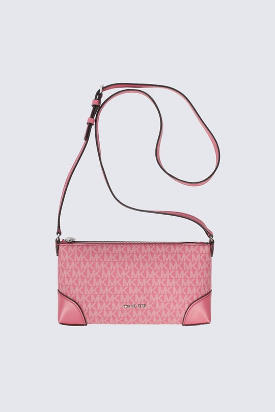 Michael Kors Michael Kors Kadın MK Deri Ayarlanabilir Askı İç Bölmeli Pembe Omuz Çantası 32R6S1WC1B-ROSEWOOD
