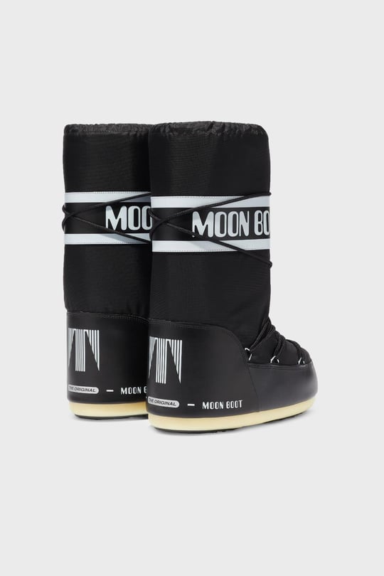 Moon Boot Moon Boot Kadın Kışlık Kar Koruyuculu Kalın Taban Bağcıklı Siyah Bot & Bootie 14004400-001