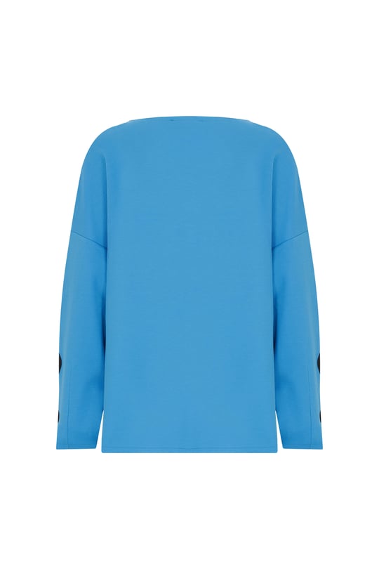 Naar Naar Kadın Uzun kollu Günlük Kullanım Normal kesim Mavi Sweatshirt NAAR51320-MAVI