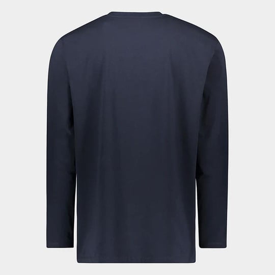 Paul Shark Paul Shark Erkek %100 Pamuklu Basic Uzun Kollu Sıfır Yaka Marka Logolu Lacivert1 T-Shirt 11311630-130