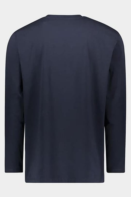 Paul Shark Paul Shark Erkek %100 Pamuklu Basic Uzun Kollu Sıfır Yaka Marka Logolu Lacivert1 T-Shirt 11311630-130