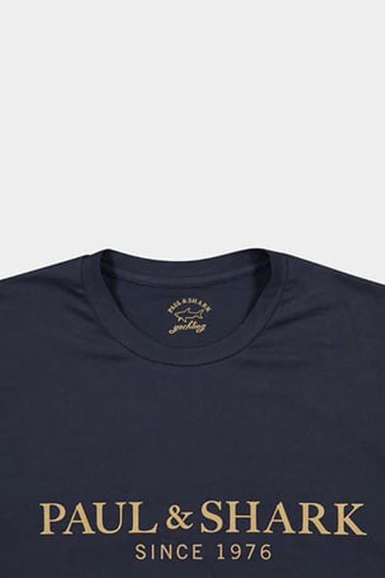 Paul Shark Paul Shark Erkek %100 Pamuklu Basic Uzun Kollu Sıfır Yaka Marka Logolu Lacivert1 T-Shirt 11311630-130