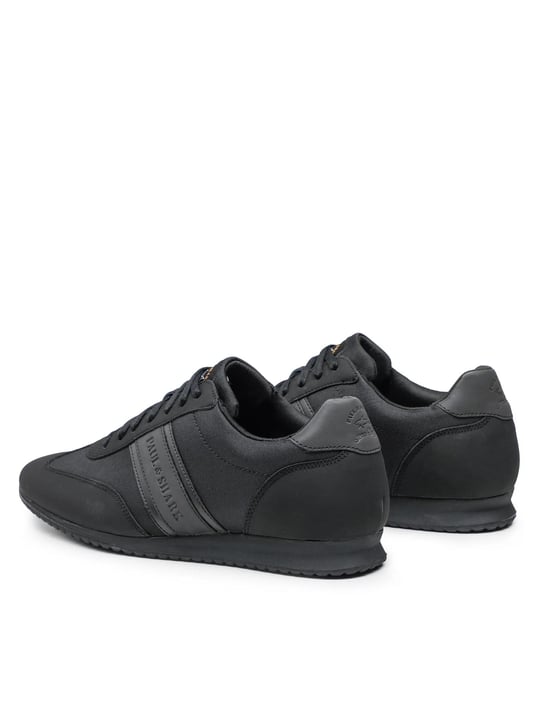 Paul Shark Paul Shark Erkek Bağcıklı Marka Logolu Spor Stil Siyah Sneaker 12318008-011