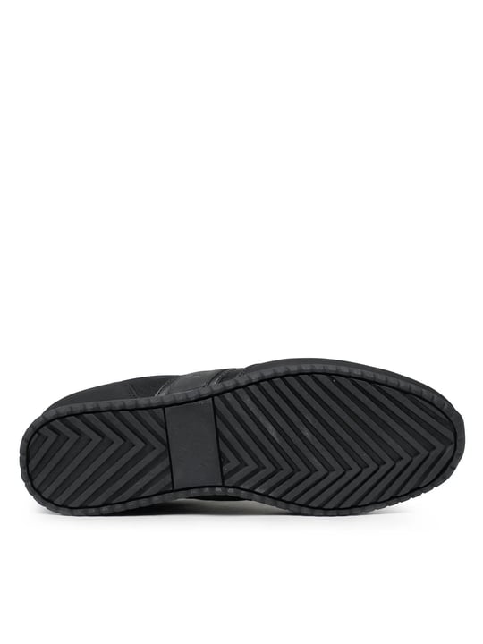 Paul Shark Paul Shark Erkek Bağcıklı Marka Logolu Spor Stil Siyah Sneaker 12318008-011