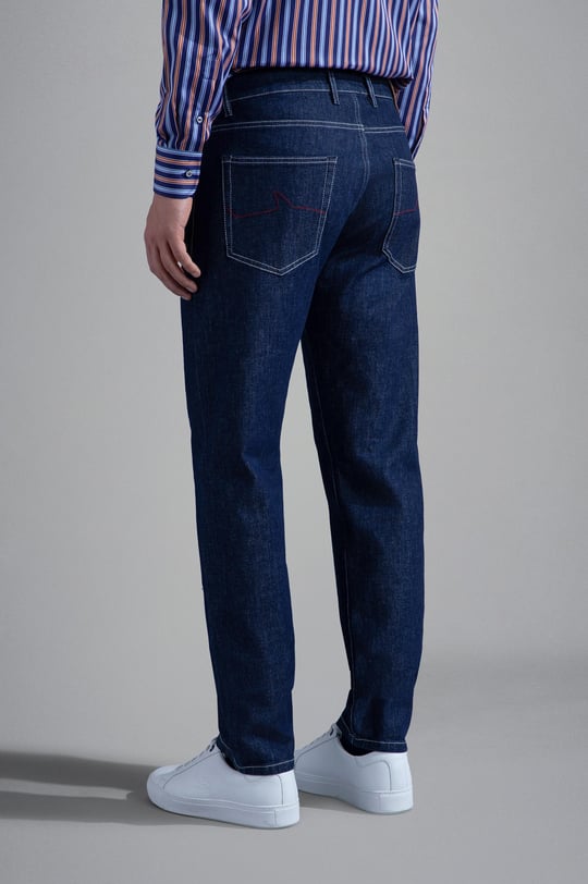Paul Shark Paul Shark Erkek Denim Cepli Normal Kalıp Günlük Kullanım Lacivert Jeans 13314100-003