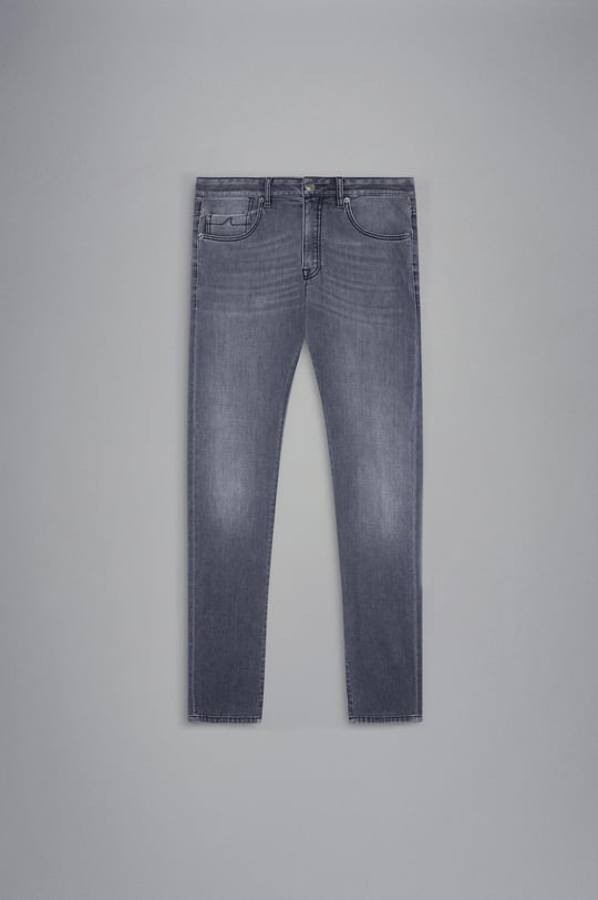 Paul Shark Paul Shark Erkek Denim Cepli Normal Kalıp Günlük Kullanım Gri Jeans 13314107-008