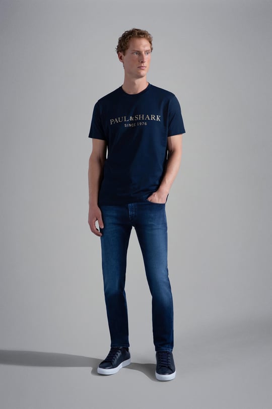 Paul Shark Paul Shark Erkek Denim Kumaş  Normal Bel Düz Model Mavi2 Jeans 13314120-002