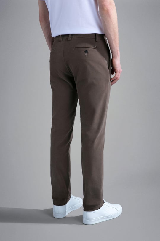 Paul Shark Paul Shark Erkek Dokuma Kumaş  Normal Bel  Düz Model Kahverengi Pantolon 13314039-423