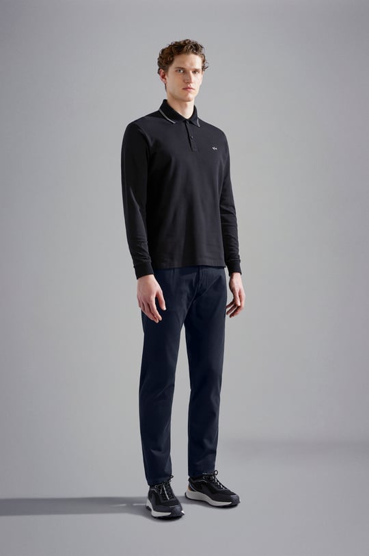 Paul Shark Paul Shark Erkek Dokuma Kumaş  Normal Bel  Düz Model Lacivert Pantolon 14314055-013