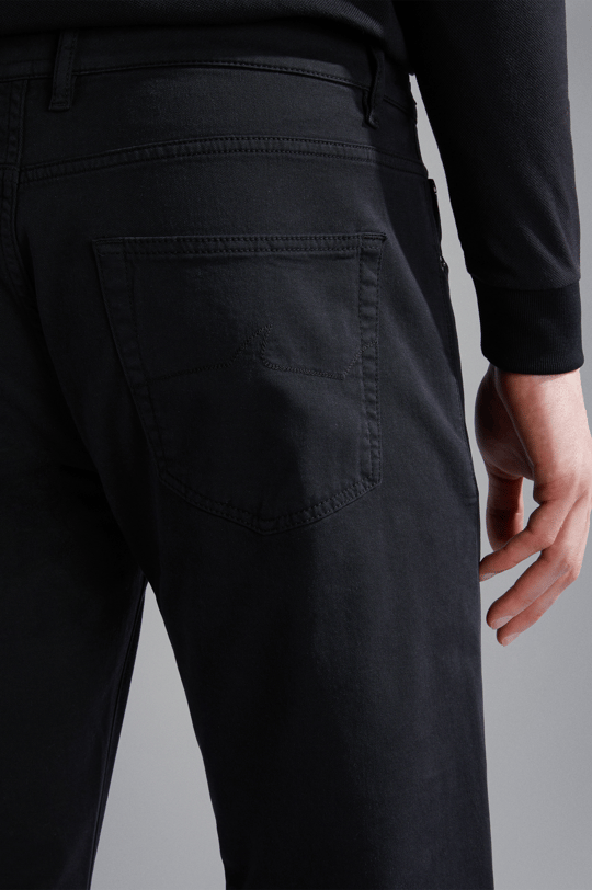 Paul Shark Paul Shark Erkek Dokuma Kumaş  Normal Bel  Düz Model Siyah Pantolon 14314055-011