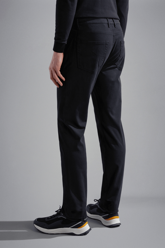 Paul Shark Paul Shark Erkek Dokuma Kumaş  Normal Bel  Düz Model Siyah Pantolon 14314055-011