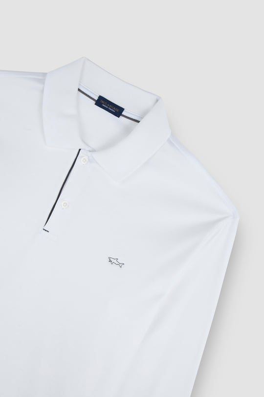Paul Shark Paul Shark Erkek Düğme Kapama Uzun Kol Polo Yaka Reqgular Fit Bej Polo Yaka T-Shirt 15311727-46A