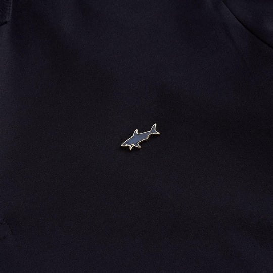Paul Shark Paul Shark Erkek Düğme Kapama Uzun Kol Polo Yaka Reqgular Fit Lacivert-Gold Polo Yaka T-Shirt 15311727A-50E