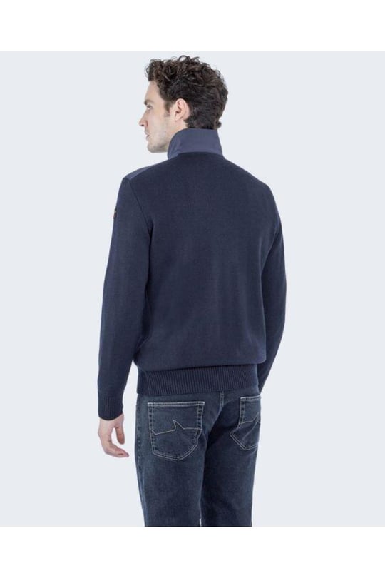 Paul Shark Paul Shark Erkek Fermuarlı Uzun Kollu Mavi Sweatshirt 12311135-431
