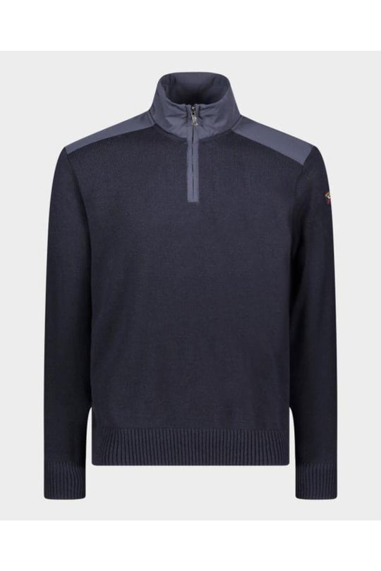 Paul Shark Paul Shark Erkek Fermuarlı Uzun Kollu Mavi Sweatshirt 12311135-431