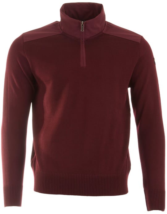 Paul Shark Paul Shark Erkek Fermuarlı Uzun Kollu Bordo Sweatshirt 12311135-411