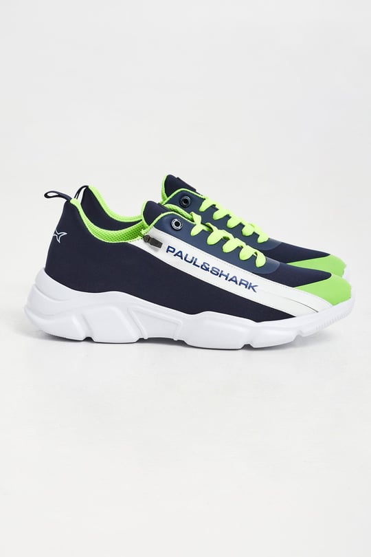 Paul Shark Paul Shark Erkek Günlük kullanım Düz ve Kısa Topuklu Lacivert Sneaker 22418000-013