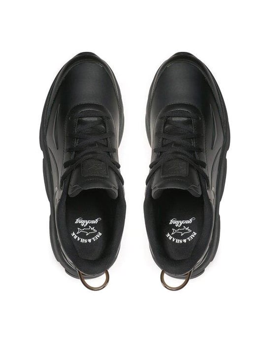 Paul Shark Paul Shark Erkek Günlük kullanım Düz ve Kısa Topuklu Siyah Sneaker 23418011-011