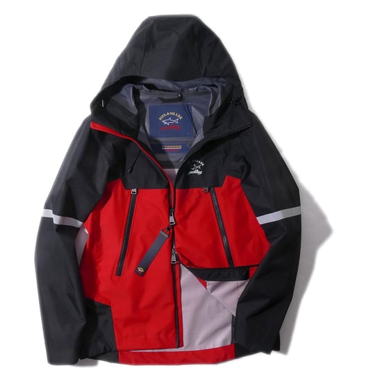 Paul Shark Paul Shark Erkek Kapşonlu Yaka Fermuarlı Uzun Kollu Kırmızı Mont P20P2204-300