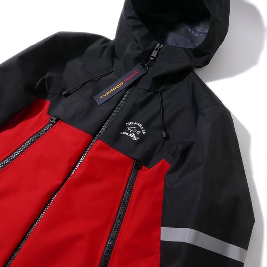Paul Shark Paul Shark Erkek Kapşonlu Yaka Fermuarlı Uzun Kollu Kırmızı Mont P20P2204-300