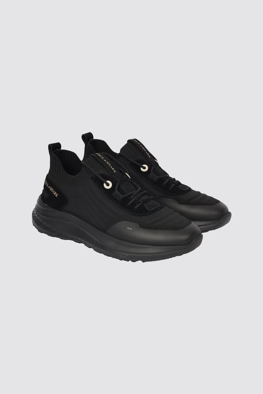 Paul Shark Paul Shark Erkek Logo Detaylı Düşük Bilekli Nefes Alabilen Üst Yüzeyli Siyah Sneaker 16318022-011