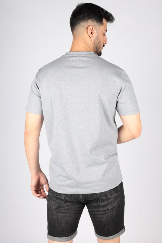 Paul Shark Paul Shark Erkek Logolu Basic Regular Fit Kısa Kollu Gri T-Shirt 23411065-930