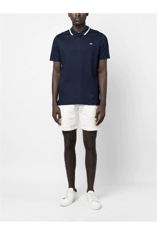 Paul Shark Paul Shark Erkek Logolu Basic Regular Fit Kısa Kollu 13 Büyük Beden Polo Yaka T-Shirt 23411201A-013
