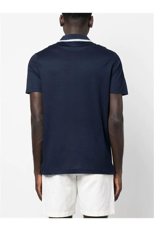 Paul Shark Paul Shark Erkek Logolu Basic Regular Fit Kısa Kollu 13 Büyük Beden Polo Yaka T-Shirt 23411201A-013