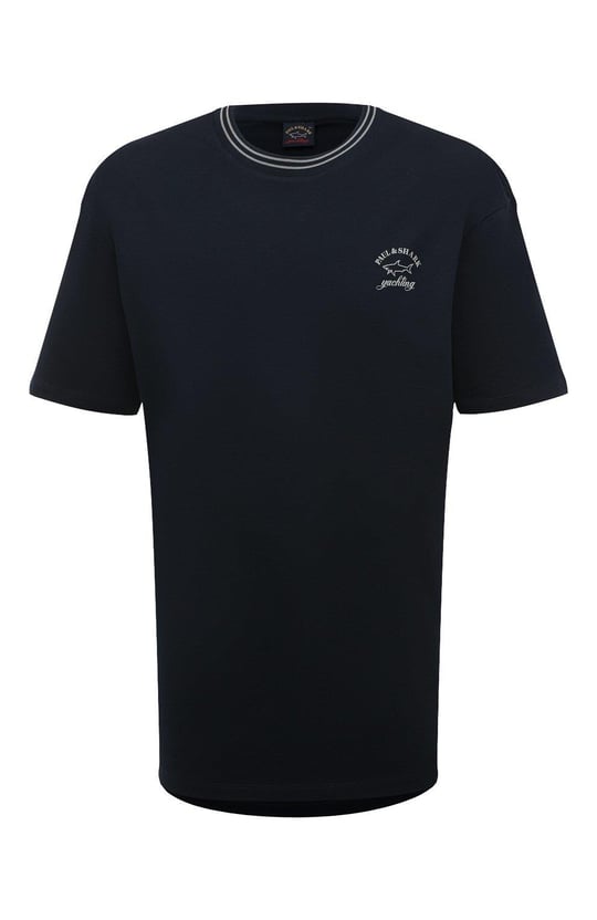 Paul Shark Paul Shark Erkek Logolu Basic Regular Fit Kısa Kollu Siyah T-Shirt 23411045-011