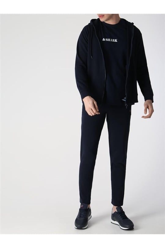 Paul Shark Paul Shark Erkek Logolu Basic Regular Fit Kısa Kollu Lacivert T-Shirt 23411027-013