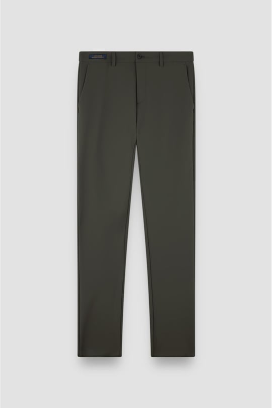 Paul Shark Paul Shark Erkek Logolu Dokuma Kumaş Normal Kalıp Koyu Yeşil Pantolon 14314096-025