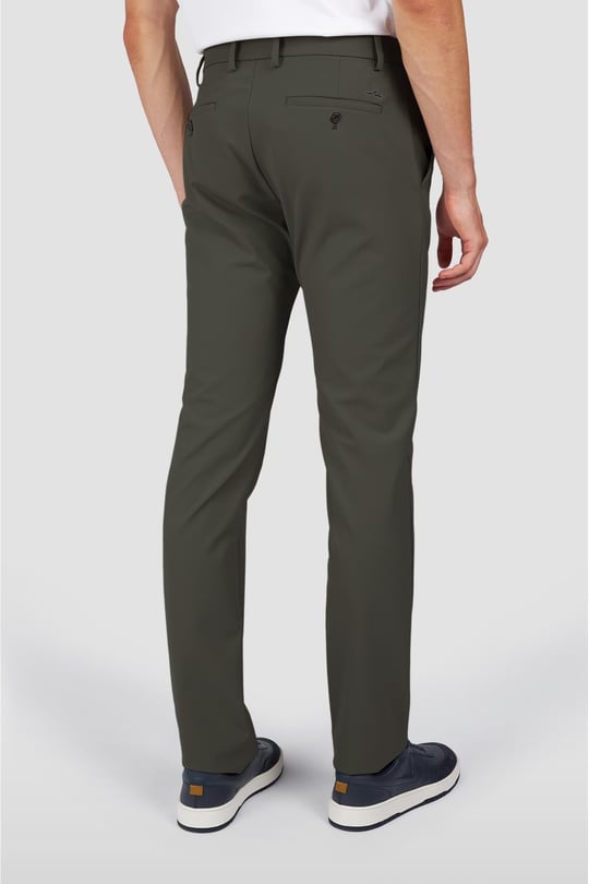 Paul Shark Paul Shark Erkek Logolu Dokuma Kumaş Normal Kalıp Koyu Yeşil Pantolon 14314096-025