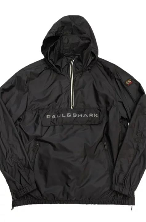 Paul Shark Paul Shark Erkek Marka Detaylı Kanguru Model Fermuarlı Siyah Mont P20P2064-011